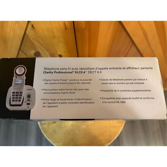 Clarity Professional XLC3.4+ Amplified 50dB Cordless Phone Wireless Expandable - Picture 4 of 8